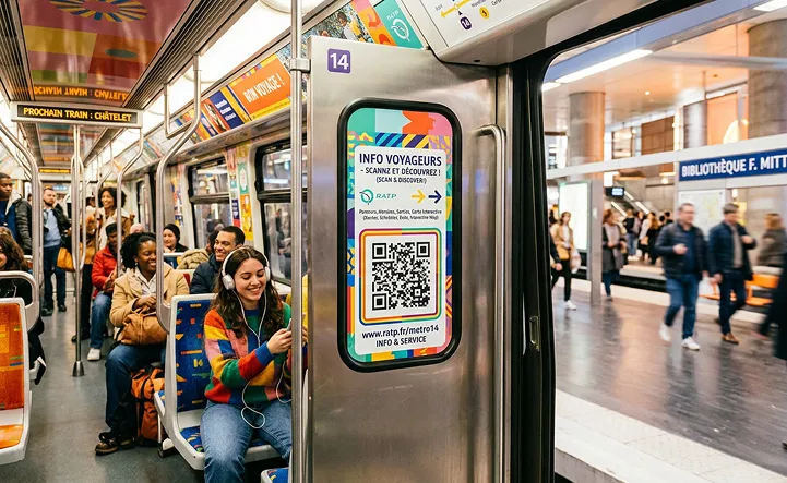 QR code dans les transports en commun : information voyageur, billetterie et services connectés